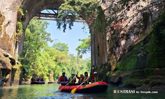 sungai elo magelang arung jeram keluarga